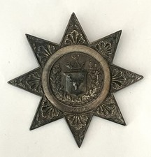 Ancient Order of Foresters Sterling Silver sash star 1845 London hallmark