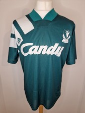 Original Adidas Liverpool 1991/1992 Away Football Shirt Men's Large 40-42" Candy