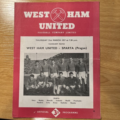 West ham united v sparta - 56/7,