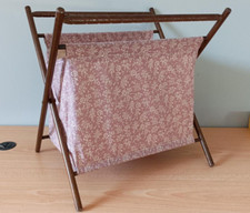 Vintage Knitting Crafts Tapestry Storage Holder / Rack/ Stand, Folding