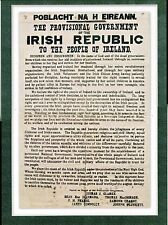 1916 The Proclamation of the Irish Republic - POBLACHT NA H EIREANN Poster A4