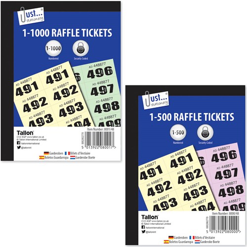 Cloakroom tickets raffle - tickets,