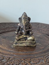Vintage cast brass ganesha - cast,