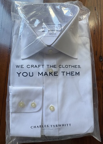 White charles tyrwhitt long - white,