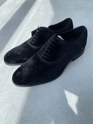 Black suede oxford lace - bn,