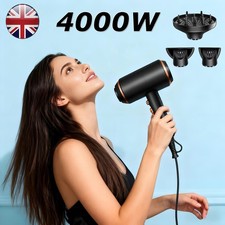 Professional 4000W Hair Dryer Fast Drying Ionic Hairdryer with Diffuser Hairdrye