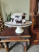 Ladies Jacques Vert Wide Brim Pink And Brown Special Occasion Wedding Races Hat