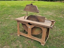 Vintage Mackies Belt Driven Circular Saw Bench Farm Tractor Stationary Engine