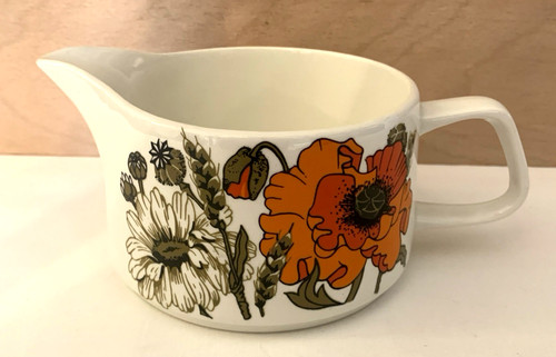 Meakin poppy pattern jug - j&g,