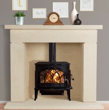 Bath stone limestone fireplace. Fire surround. Hand carved. 
