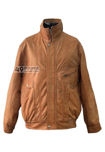 Mens vintage leather jacket - mens,