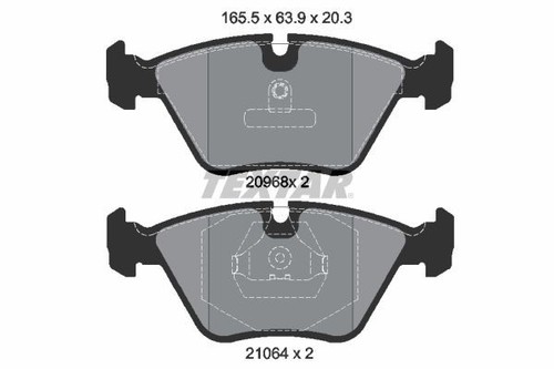 Textar 2096801 front brake - 2096801,