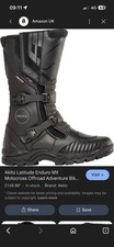 Akito Motorcycle Boots Size UK