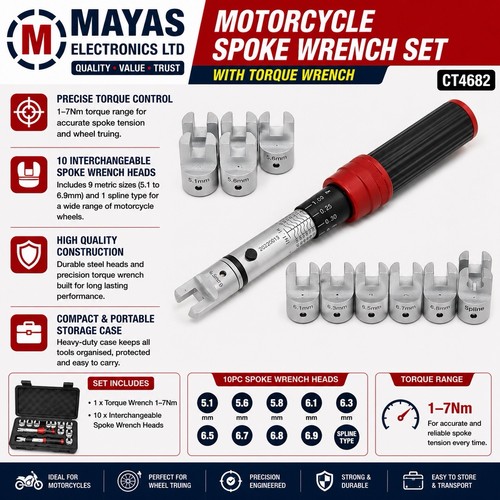 Motorcycle spoke wrench set - motorcycle,