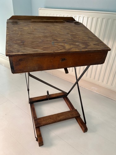 Vintage antique pine school - vintage,