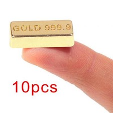 10 Pieces 1:12 Scale Golden