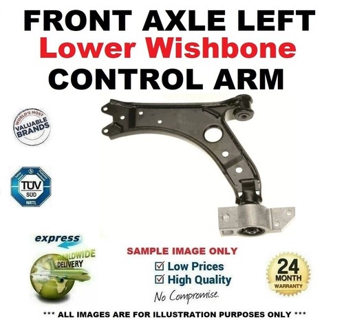 Front left lower wishbone - front,