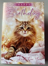 CUTE KITTEN CAT BIRTHDAY CARD