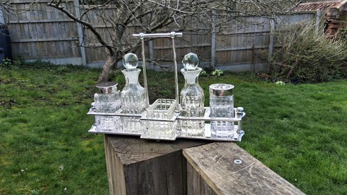 Antique silver plated - antique, cruet