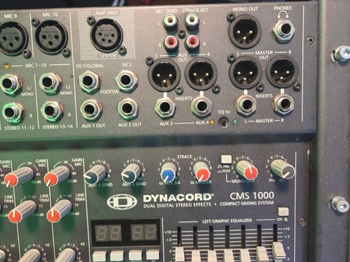 Dynacord cms1000 stereo mixer - dynacord,