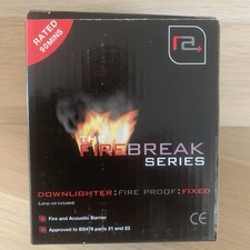 DOWNLIGHTER  FIXED FGFC CHROME GU10 tatty boxes rated 90 mins 