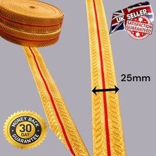 Mylar braid gold size - braid, 25mm