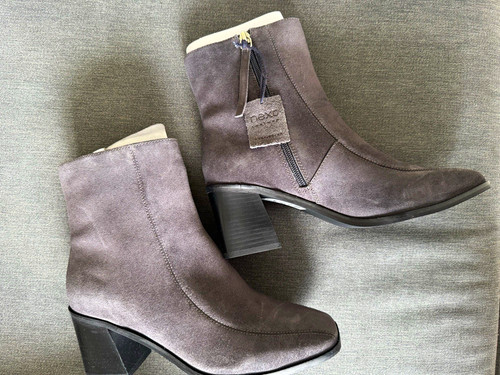 Next ladies grey - grey, suede