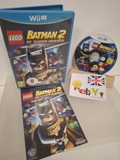 LEGO BATMAN 2 DC SUPER HEROES NINTENDO WII U GAME & MANUAL CLEAN DISC TESTED