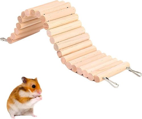 Wooden hamster ladder bridge - ladder,
