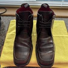 Men’s Brown Leather Jeffery West Chukka Boots UK 10 Leather Sole Great Condition