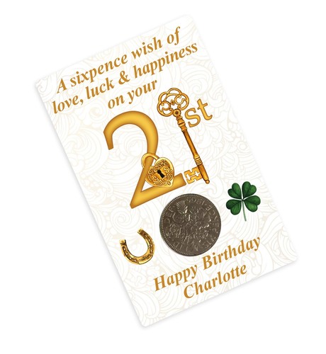Personalised 21st key - personalised,