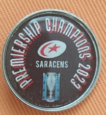2023 SARACENS  PREMIERSHIP CHAMPIONS rugby PIN Badge 