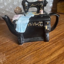 Vintage Sewing Machine Teapot