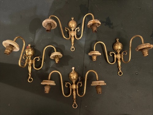 Set vintage brass style - of, 4