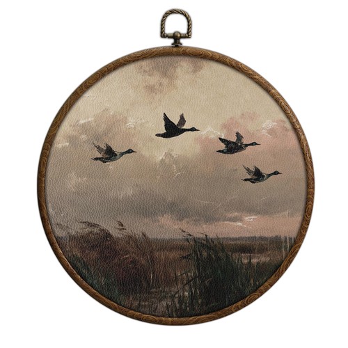 Flying mallard ducks - mallard,