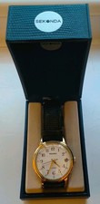 boxed rare Gold Vintage sekonda 17 jewels automatic &manual wind watch 