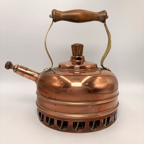 Vintage copper spirit kettle - copper,