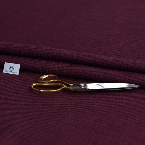 Plum linen look upholstery - linen,