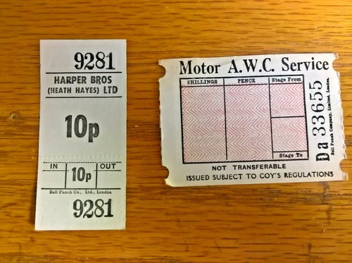 Bus tickets harper bros - bus, x2