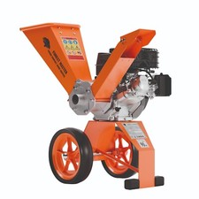 Garden Petrol 6hp 3600 rpm Wood Chipper Shredder, Powerful Small Compact