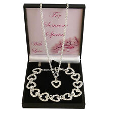 Rhinestone Hearts Jewellery