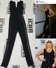 Lana Signed Personally Worn Used Red Carpet Jumpsuit BAS Beckett COA WWE Ring