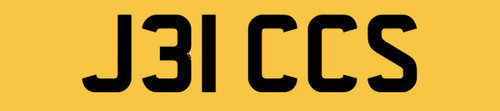 Jecs cherished number plate - cherished,