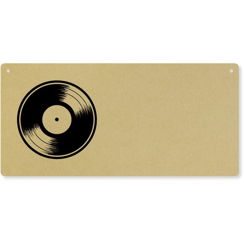 Vinyl record door plaque - record',