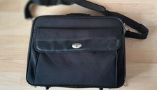 Antler Laptop/Messenger Briefcase Style Hybrid Bag, Top Handle Carry, Black