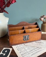 Vintage Wooden Letter Rack Desk organiser