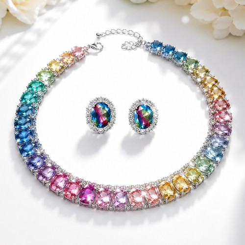 Rainbow crystal statement - rainbow,