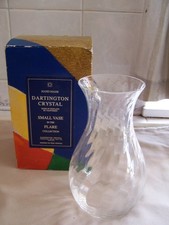 DARTINGTON CRYSTAL SMALL VASE ( FLARE COLLECTION )