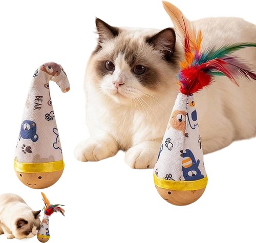 Natural beechwood cat - beechwood,