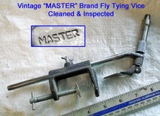 Vintage "MASTER" Brand Quality Fishing Fly Tying Vice, Cleaned & Ready to Use